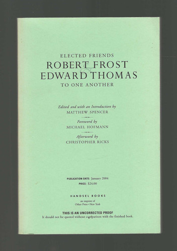 Elected friends robert frost - frost, &